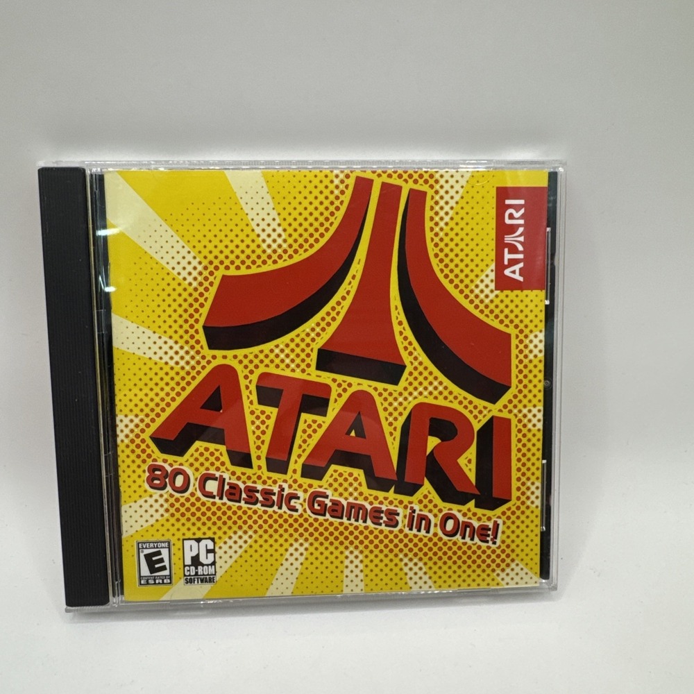 Vtg 2003 Atari 80 Classic Games in One PC CD ROM‎ Software Computer Video Games